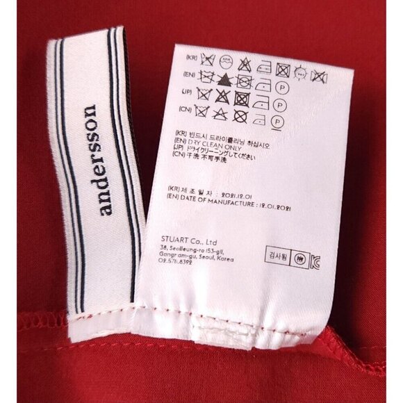 Andersson Bell Cotton Midi Dress Size S Pink $470 - Picture 12 of 14